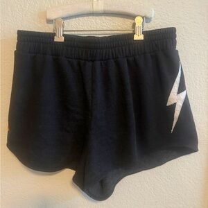 BOLT STITCH LOUNGER SHORTS - BLACK // WHITE